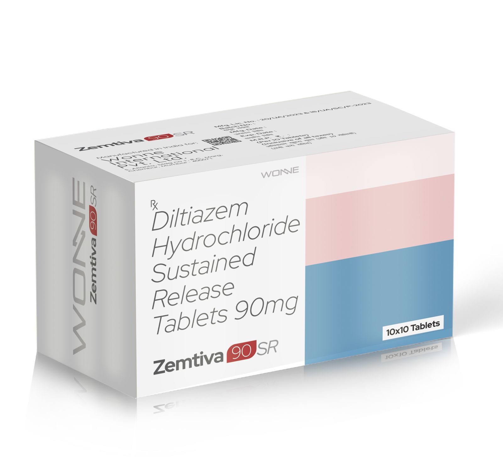 Diltiazem Hydrochloride Sustained Release Tablets 90Mg - ZEMTIVA 90 SR Tablets - Wonne International