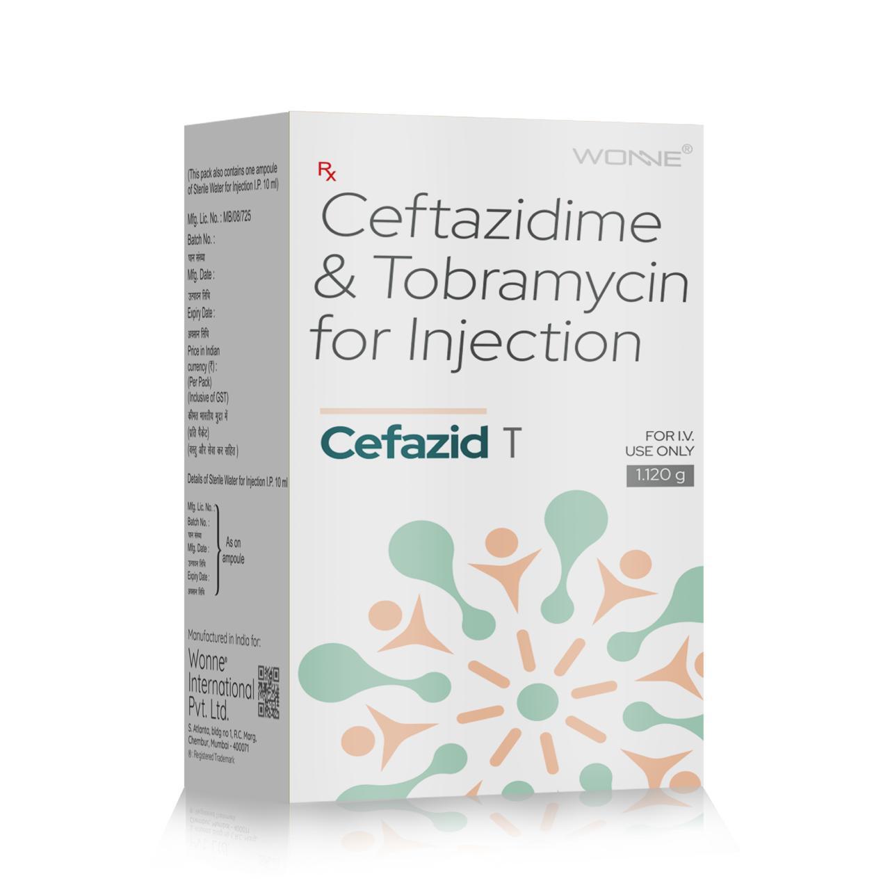 Ceftazidime & Tobramycin For Injection - CEFAZID T Injection - Wonne International