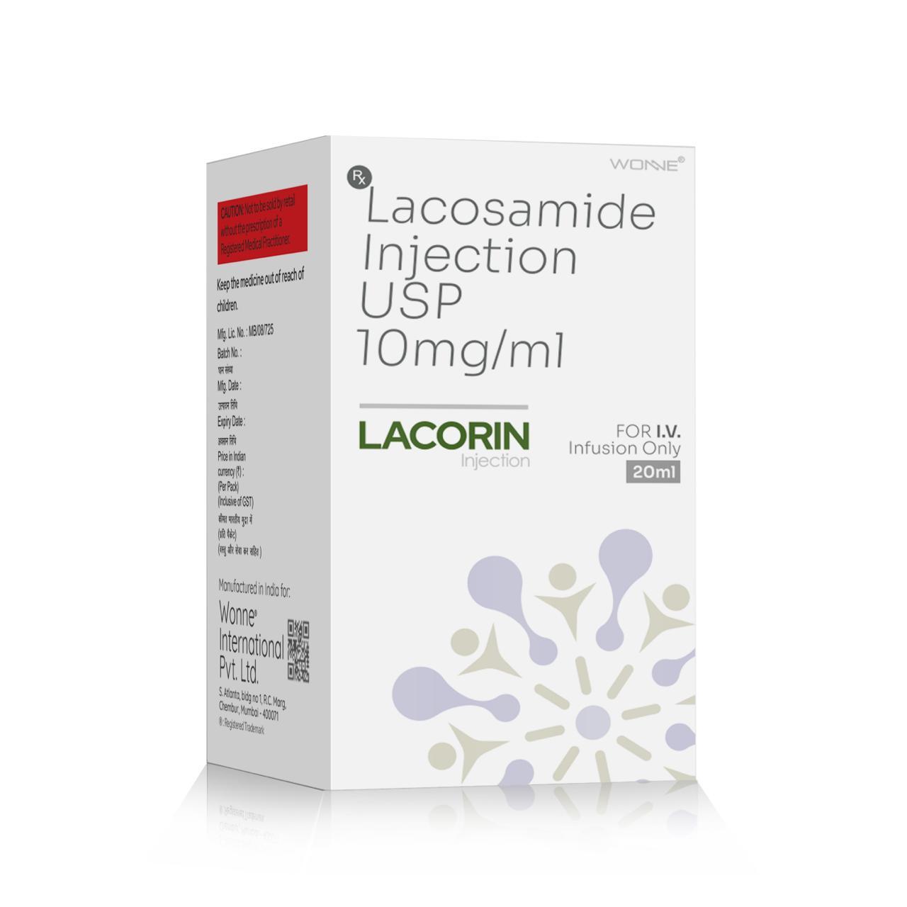 Lacosamide Injection USP 10MG - LACORIN Injection - Wonne International