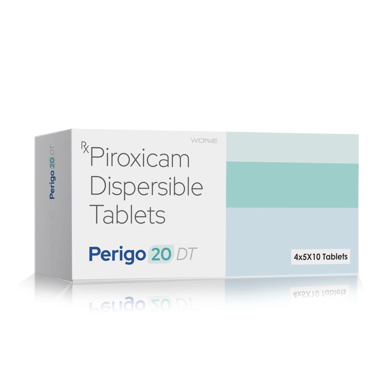 Piroxicam Dispersible Tablets 20 MG - PERIGO 20 DT Tablets - Wonne International