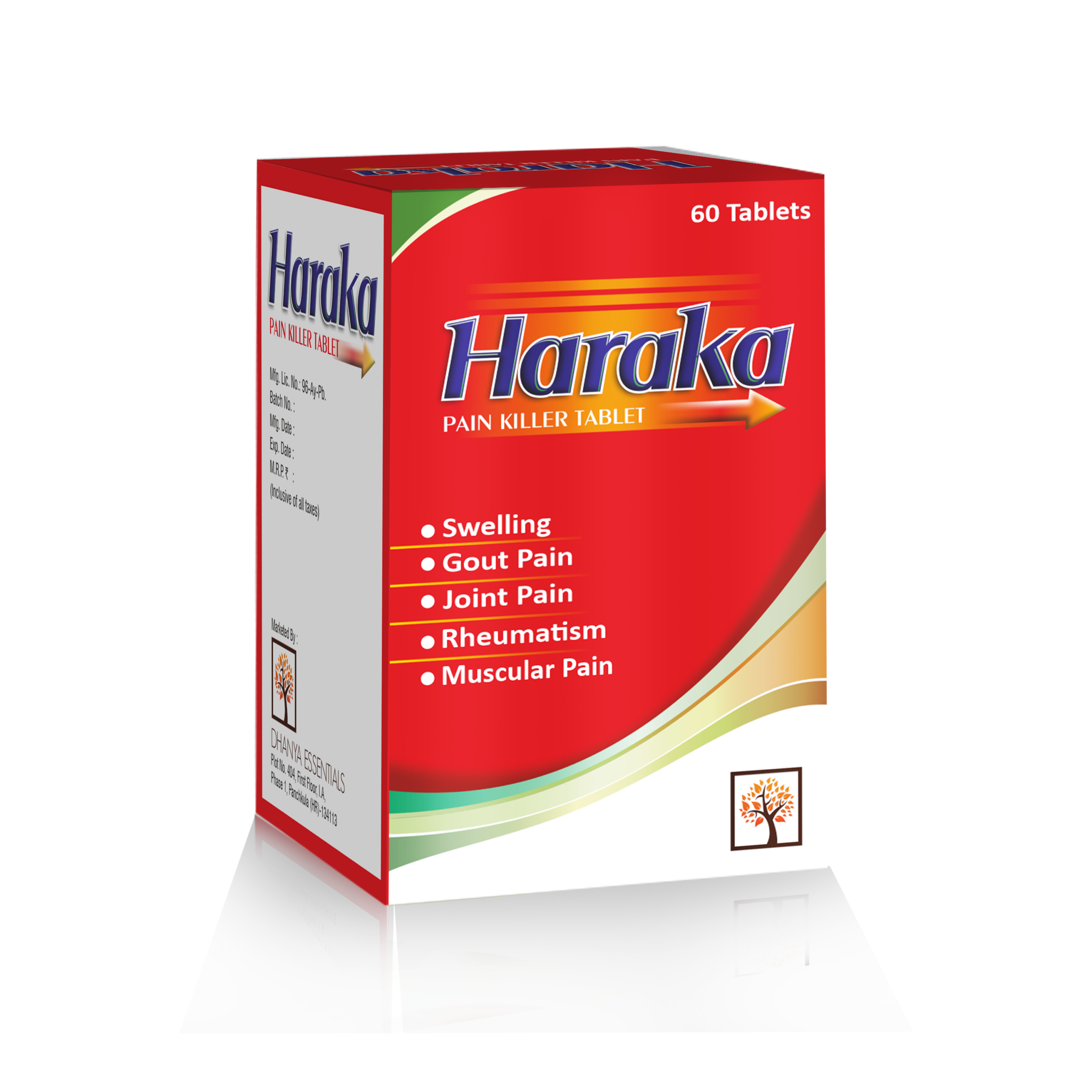 Dhanya Essentials Haraka Pain Killer Tablets Ayurvedic pack of 60
