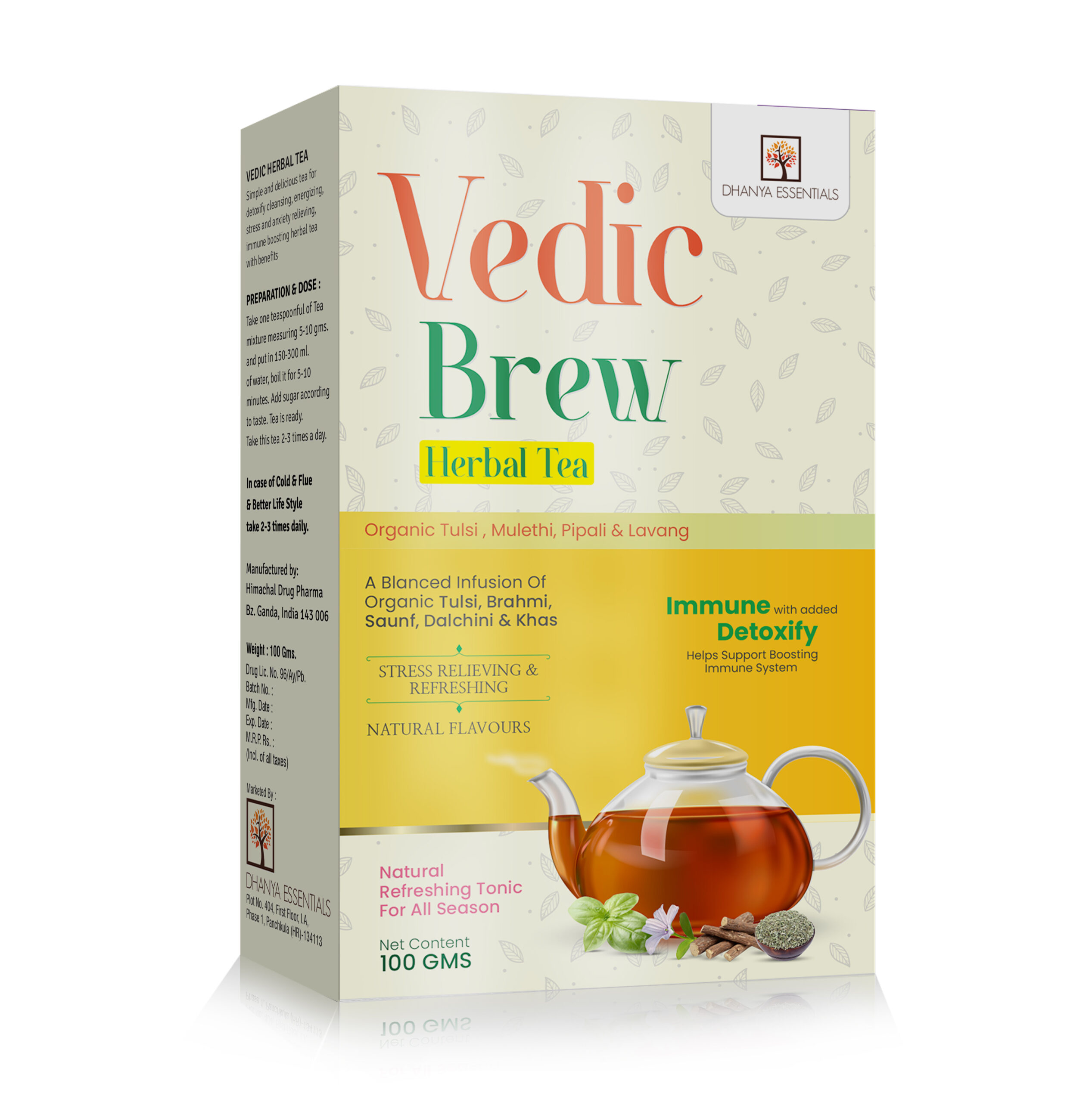 Wonne International Vedic Brew Ayurvedic Herbal Tea 100 g