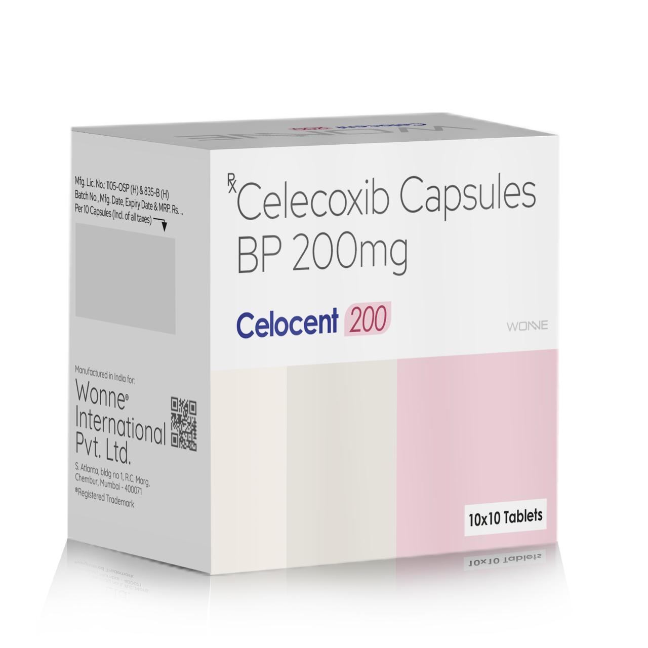 Celecoxib Capsules BP 200mg Celocent 200